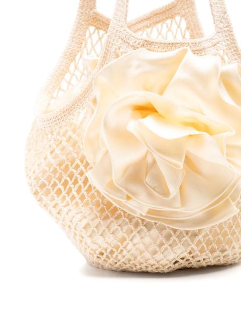 Magda Butrym Sevana medium crochet tote - Neutrals