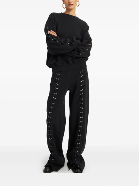 ROTATE BIRGER CHRISTENSEN lace-up detail track pants - Black - zdjęcie produktu nr 2