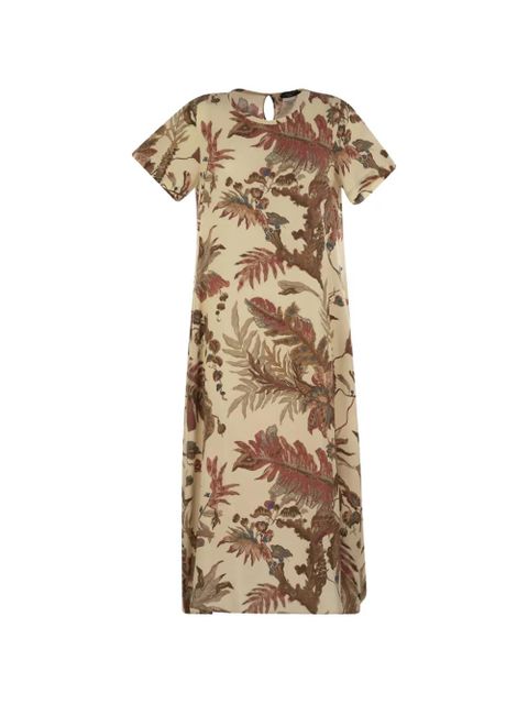 Weekend Max Mara flower print T-shirt dress - Neutrals - zdjęcie produktu nr 1