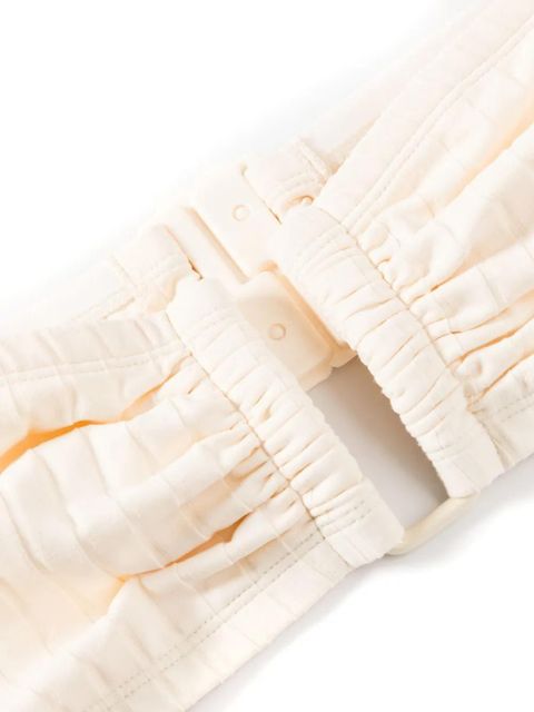 ERES ribbed bandeau bikini top - White