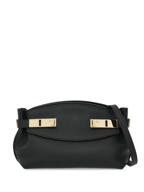 Ferragamo small Hug leather crossbody bag - Black - zdjęcie produktu nr 1