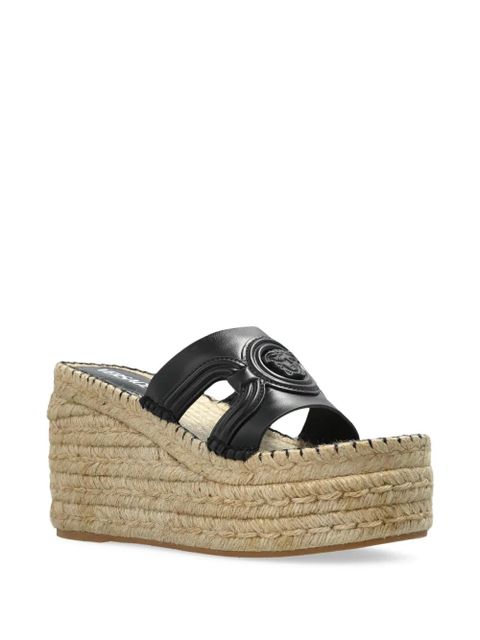 Versace 115mm Medusa wedge sandals - Black
