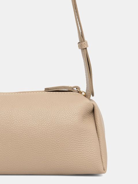 Answear.LAB torebka skórzana kolor brązowy