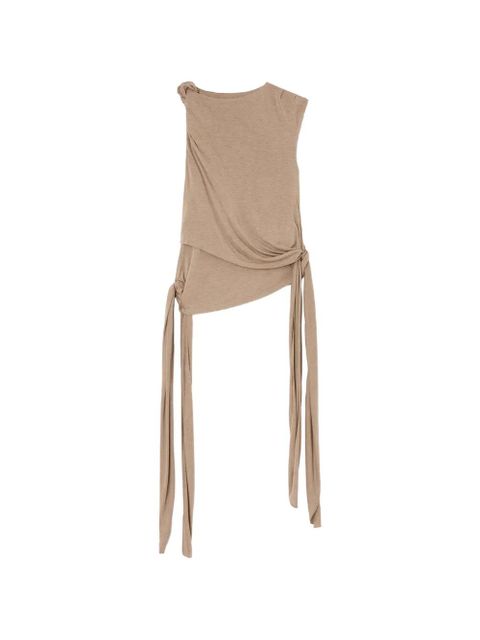 GANNI knot detail sleeveless top - Neutrals - zdjęcie produktu nr 1