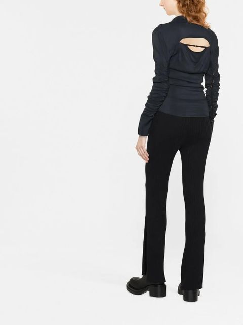 Jacquemus Soffio cut-out shirt - Blue