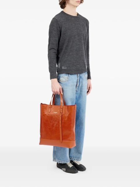 Maison Margiela leather tote bag - Brown - zdjęcie produktu nr 2