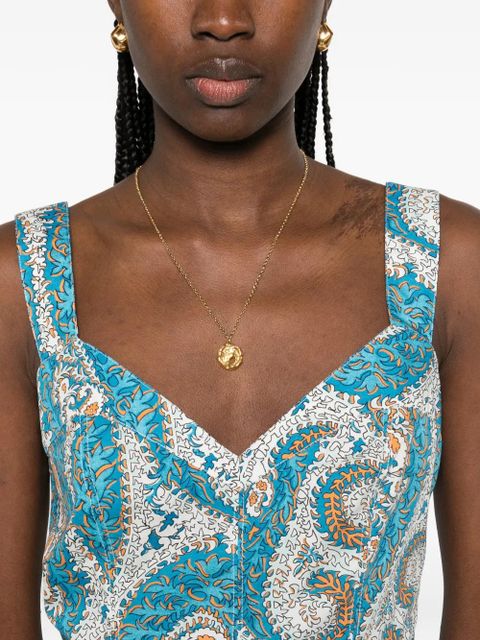 ETRO paisley midi dress - Blue