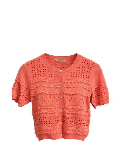 Ulla Johnson eyelet knit cardigan - Orange - zdjęcie produktu nr 1