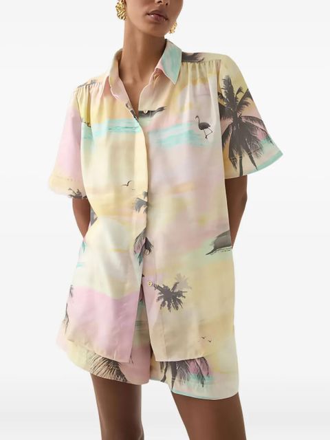 Aje Paradise buttoned shirt - Yellow