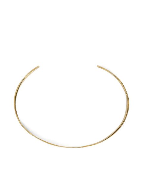 Jil Sander engraved-logo bracelet - Gold