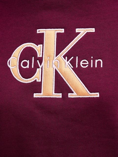 Calvin Klein Jeans bluza damska kolor fioletowy z aplikacją LV047E825G