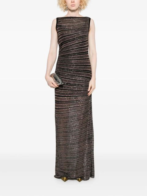 Missoni sequin-embellished maxi dress - Brown