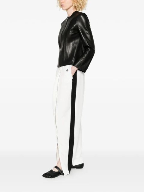 Coperni zip-embellished stripe trousers - White - zdjęcie produktu nr 2