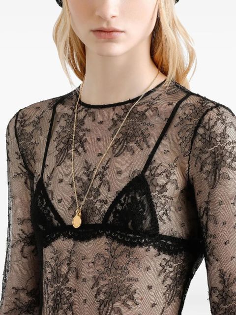 Dolce & Gabbana chantilly lace bodysuit - Black