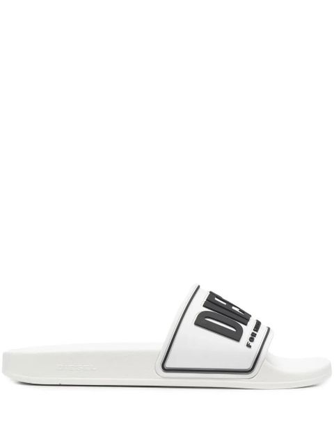 Diesel Sa-Mayemi CC logo-embossed slides - White - zdjęcie produktu nr 1