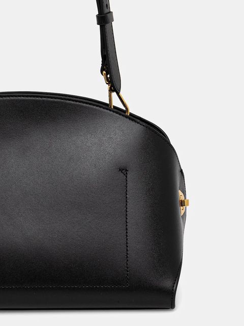 Coccinelle torebka skórzana TYLDE kolor czarny E1 U7K 12 01 01 - zdjęcie produktu nr 2