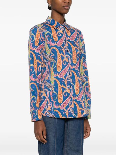 ETRO paisley-pattern shirt - Blue