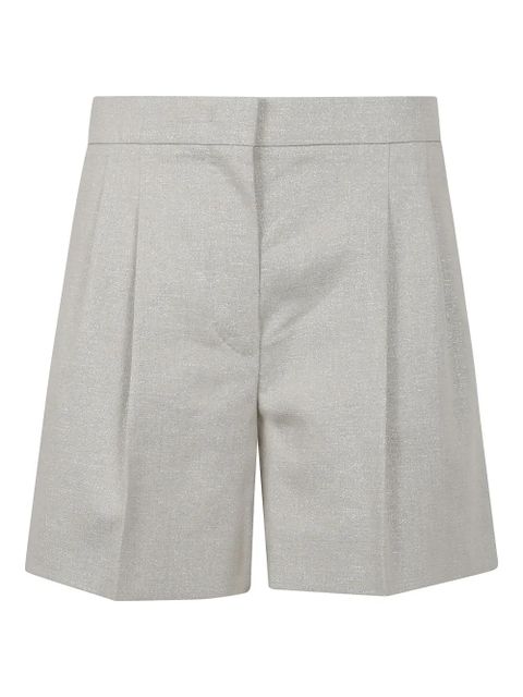 Max Mara pintuck detailing shorts - Silver - zdjęcie produktu nr 1