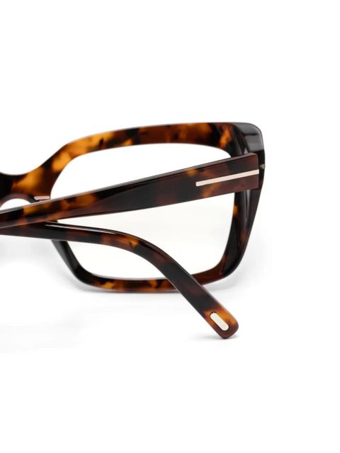 TOM FORD Eyewear FT5991B rectangle-frame glasses - Brown