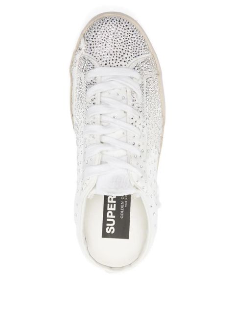 Golden Goose Super-Star crystal-embellished sneakers - White - zdjęcie produktu nr 2