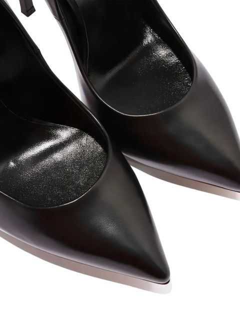 Casadei 115mm leather heeled pumps - Black