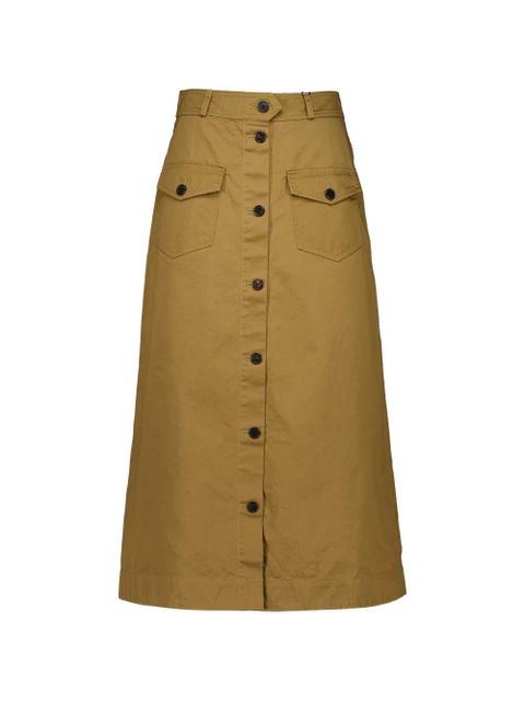 Saint Laurent front-pocket buttoned skirt - Brown - zdjęcie produktu nr 1