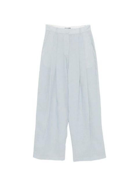Eleh pleated wide-leg trousers - Blue - zdjęcie produktu nr 1