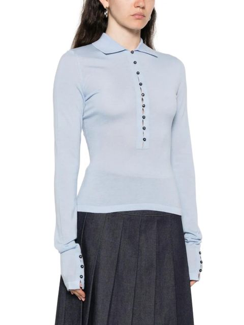 Jacquemus merino-wool polo shirt - Blue
