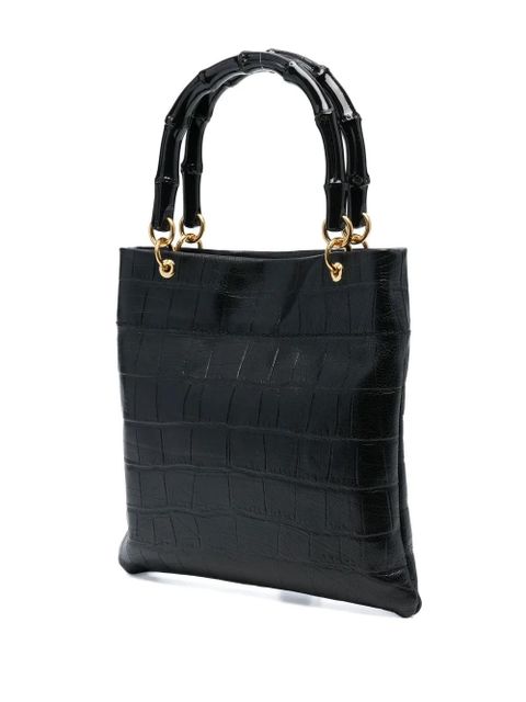 Jil Sander crocodile-effect crossbody bag - Black - zdjęcie produktu nr 2