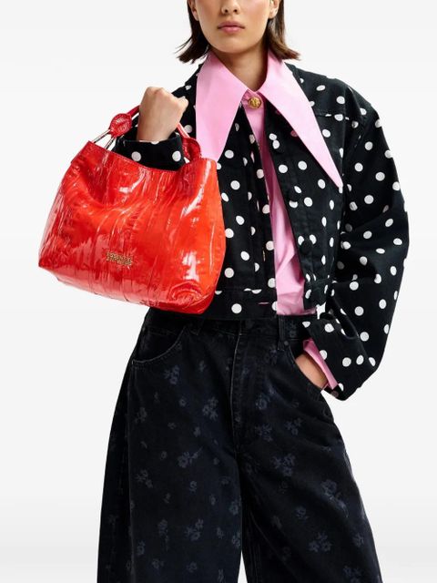 Essentiel Antwerp cracked-effect detachable tote bag - Red - zdjęcie produktu nr 2