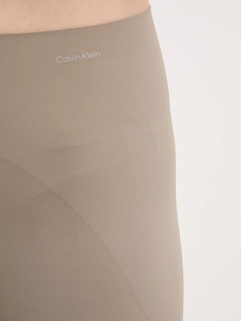 Calvin Klein Performance legginsy damskie kolor beżowy gładkie LVGWF5L660