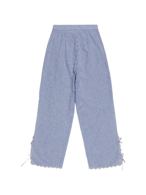 Agua By Agua Bendita Oprah embroidered trousers - Blue - zdjęcie produktu nr 1