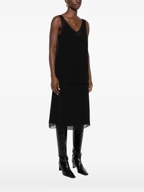 TOTEME V-neck slip top - Black - zdjęcie produktu nr 2