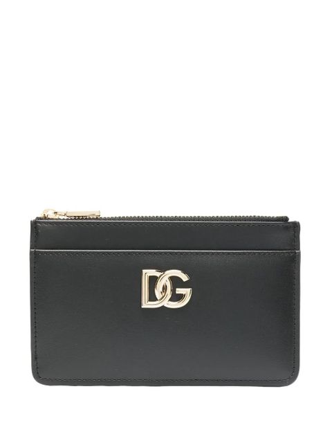 Dolce & Gabbana DG-logo leather card holder - Black - zdjęcie produktu nr 1