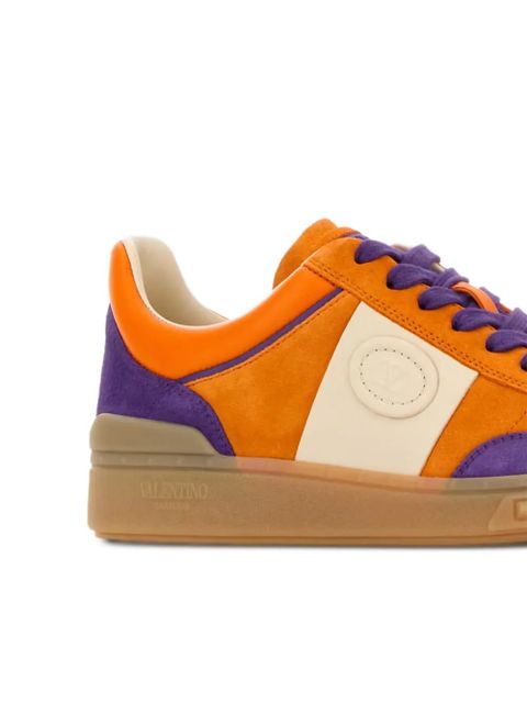 Valentino Garavani Upvillage Crosta suede-leather sneakers - Orange - zdjęcie produktu nr 2
