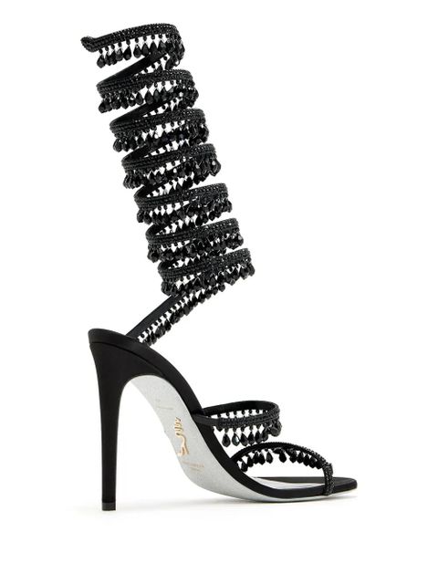 René Caovilla 105mm Chandelier sandals - Black