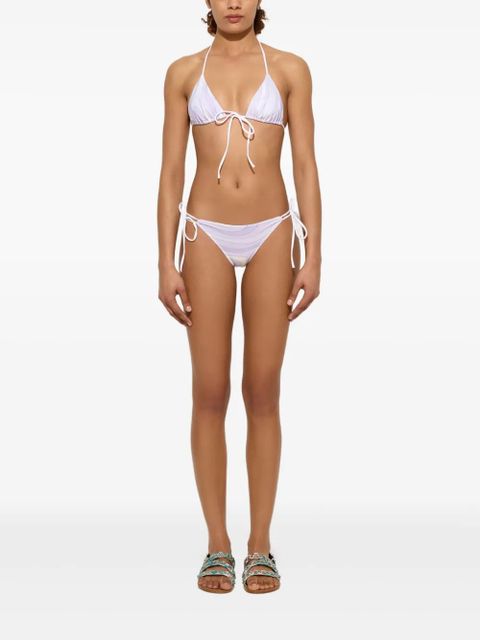 PUCCI Marmo-print bikini bottoms - Purple
