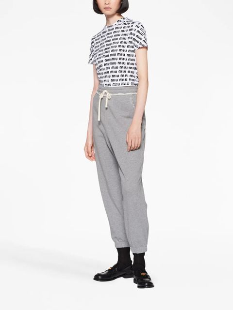 Miu Miu logo-print T-shirt - White