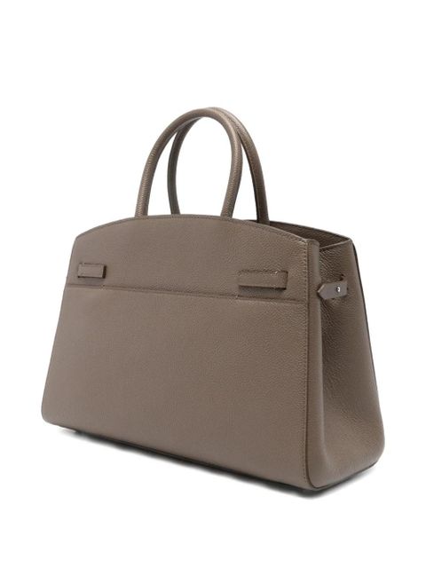 DeMellier medium Hudson grained tote bag - Neutrals