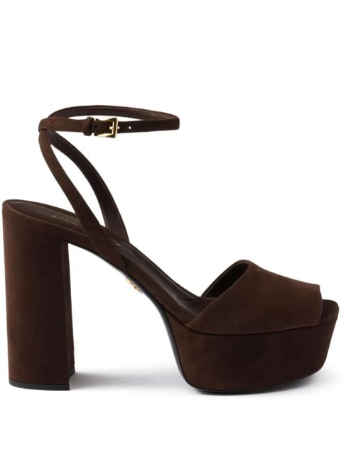 Prada 115mm platform sandals - Brown - zdjęcie produktu nr 1