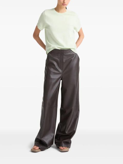 Yves Salomon leather trousers - Brown - zdjęcie produktu nr 2