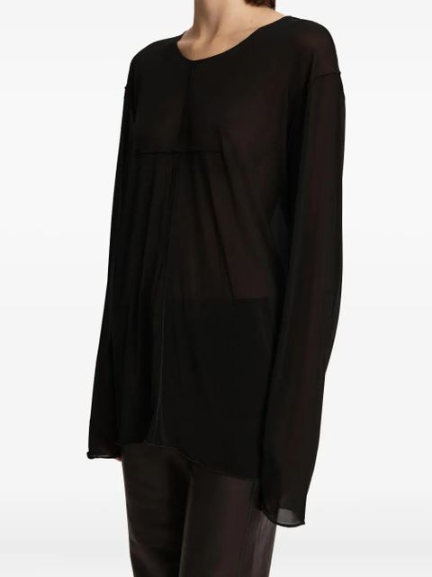 KHAITE Kit long-sleeve top - Black