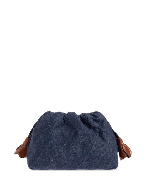 ZIMMERMANN medium Cloud 91 quilted-denim clutch bag - Blue