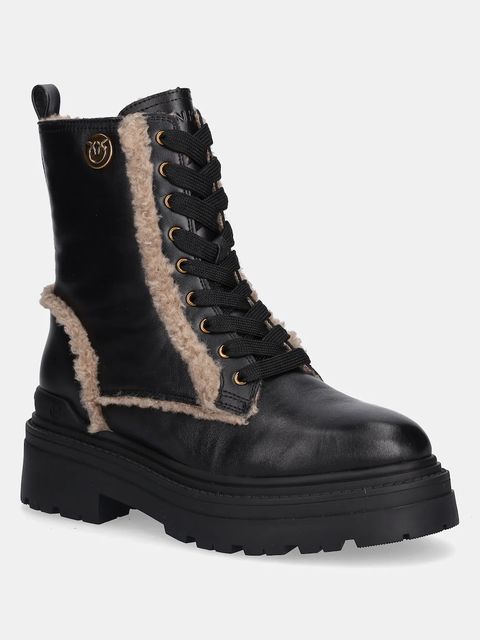 Pinko workery Mia 18 damskie kolor czarny na platformie ocieplone SD0405P093Z99 - zdjęcie produktu nr 1