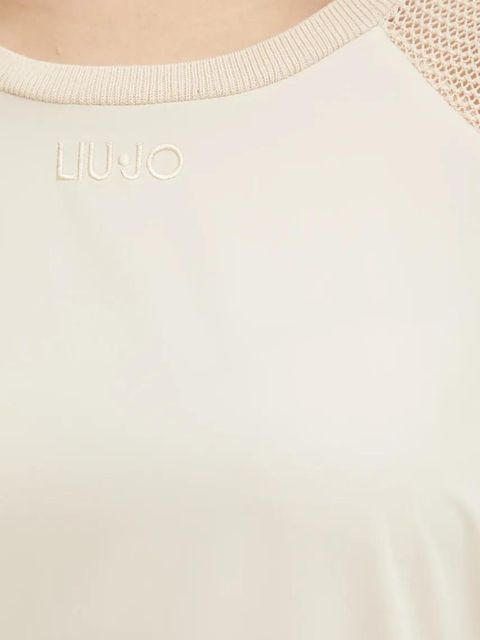 Liu Jo sukienka kolor beżowy mini prosta TA5073 T2900