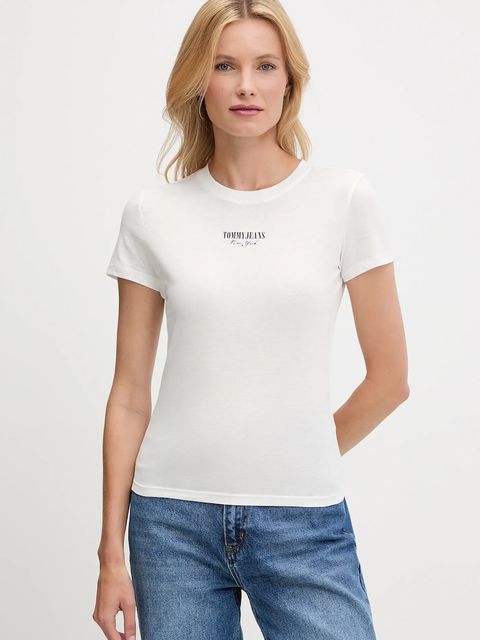 Tommy Jeans t-shirt damski kolor biały DW0DW20913