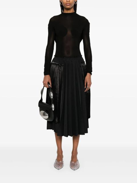 Jean Paul Gaultier semi-sheer blouse - Black - zdjęcie produktu nr 2