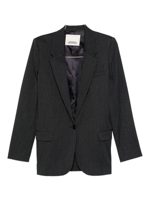 ISABEL MARANT pinstripe single-breasted blazer - Blue
