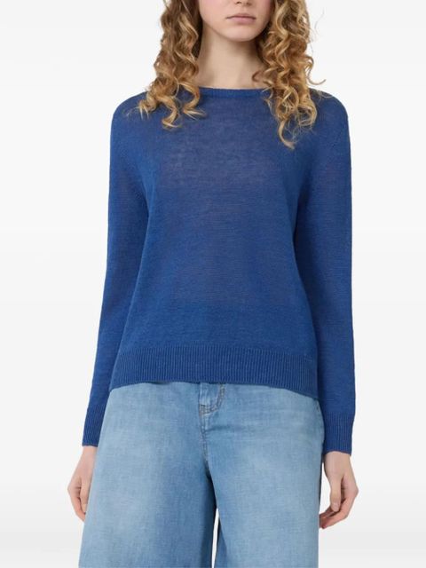 Weekend Max Mara crewneck knitted top - Blue - zdjęcie produktu nr 2