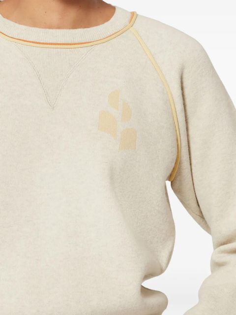 MARANT ÉTOILE Loriby logo sweater - Neutrals